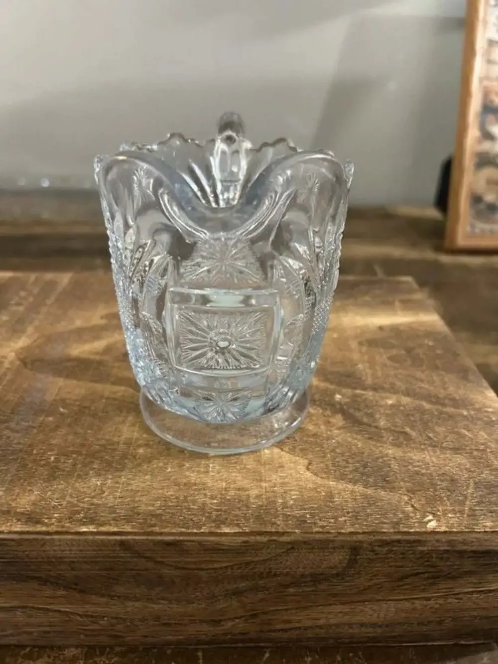 Antique 1905 Sunburst Creamer by Jenkins Glass Co.